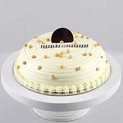 "Designer Round shape Butterscotch Cream Cake - 1 Kg - Click here to View more details about this Product